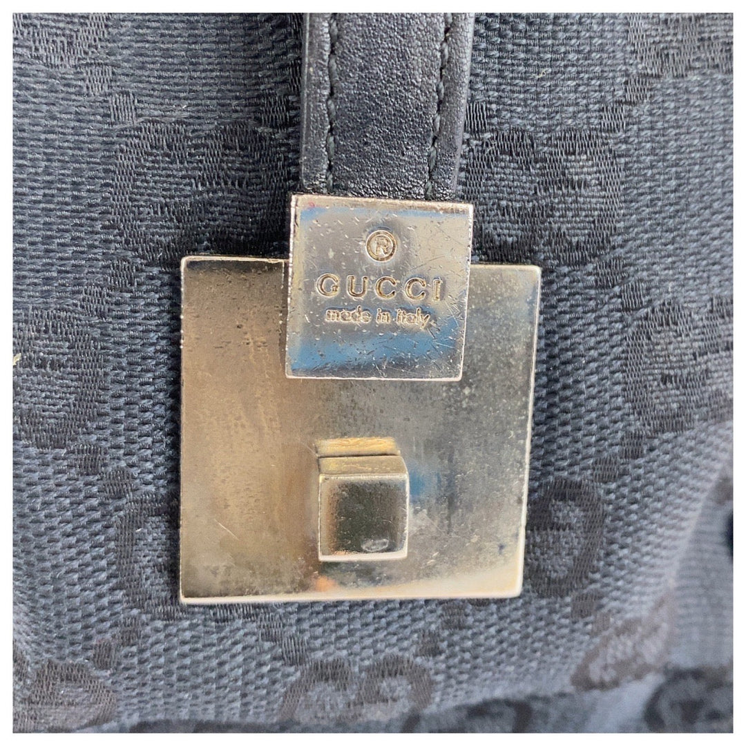 GUCCI Handbag 000 0851 GG canvas black Sherry line