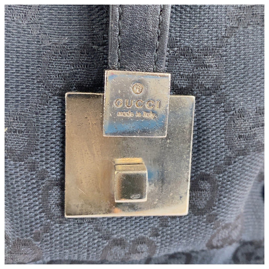 GUCCI Handbag 000 0851 GG canvas black Sherry line