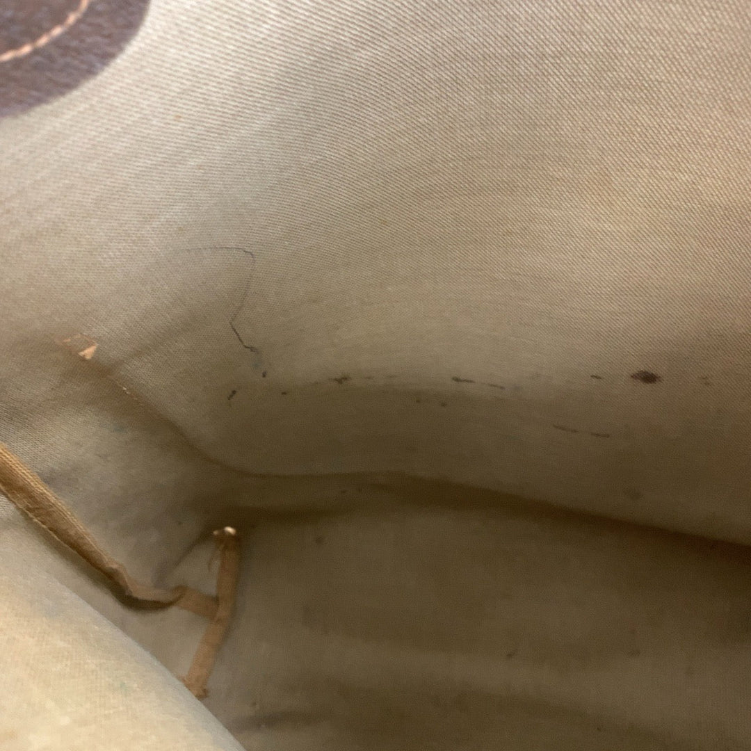 GUCCI Tote Bag 89 02 003 GG Supreme canvas, leather Brown Tote Bag Shoulder Bag Old Gucci Shelly Line Interlocking Women Used Authentic