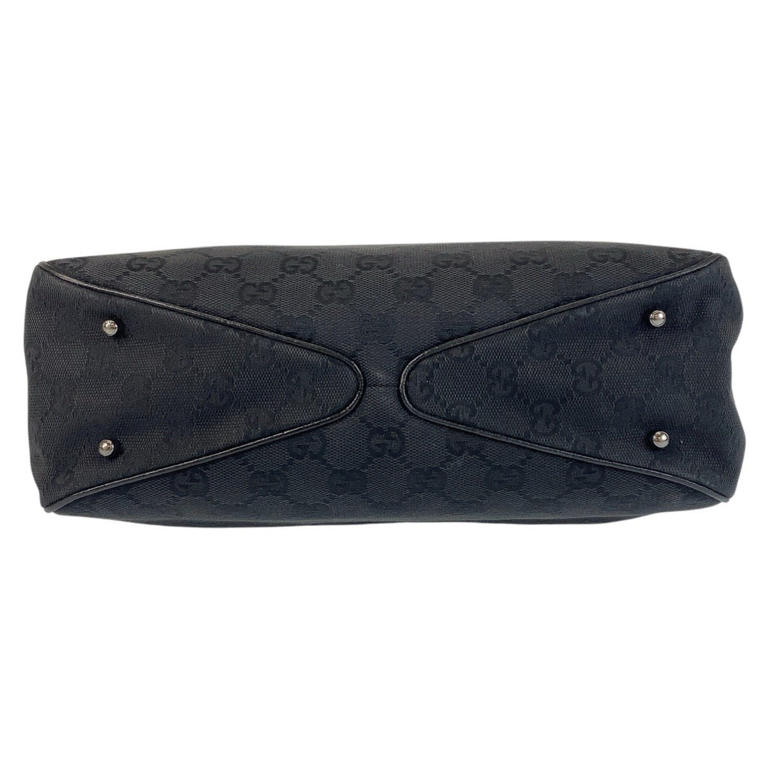 GUCCI Tote Bag 113019 GG canvas Black black