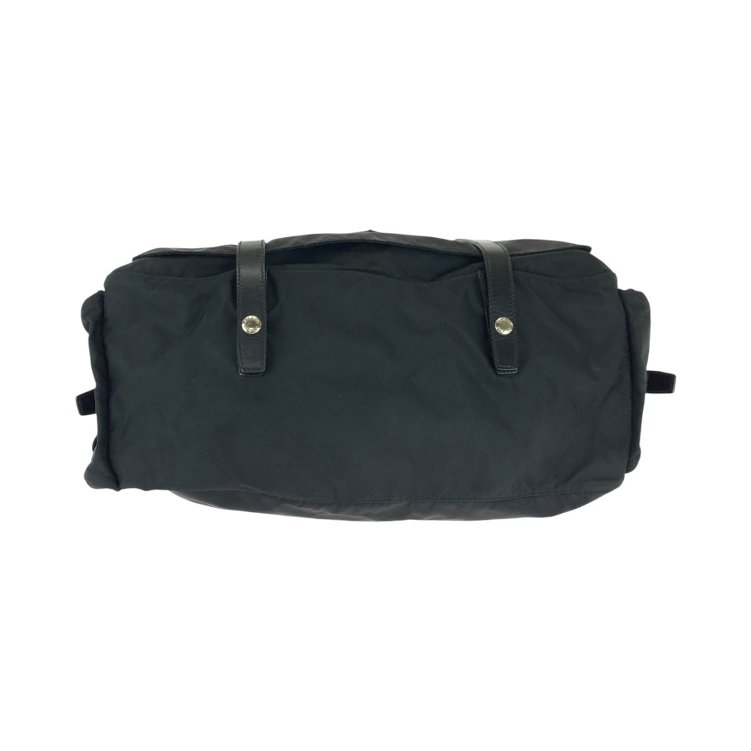 PRADA Shoulder Bag BT0643 Nylon Black SilverMetal Shoulder Bag Messenger bag Test Triangle With logo mens Used Authentic