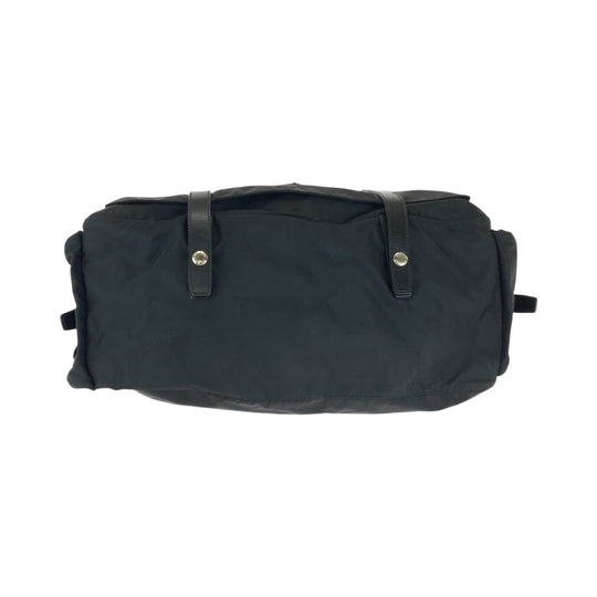 PRADA Shoulder Bag BT0643 Nylon Black SilverMetal Shoulder Bag Messenger bag Test Triangle With logo mens Used Authentic