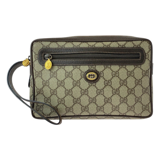 GUCCI business bag 5601 052 GG Supreme Canvas beige Old Gucci