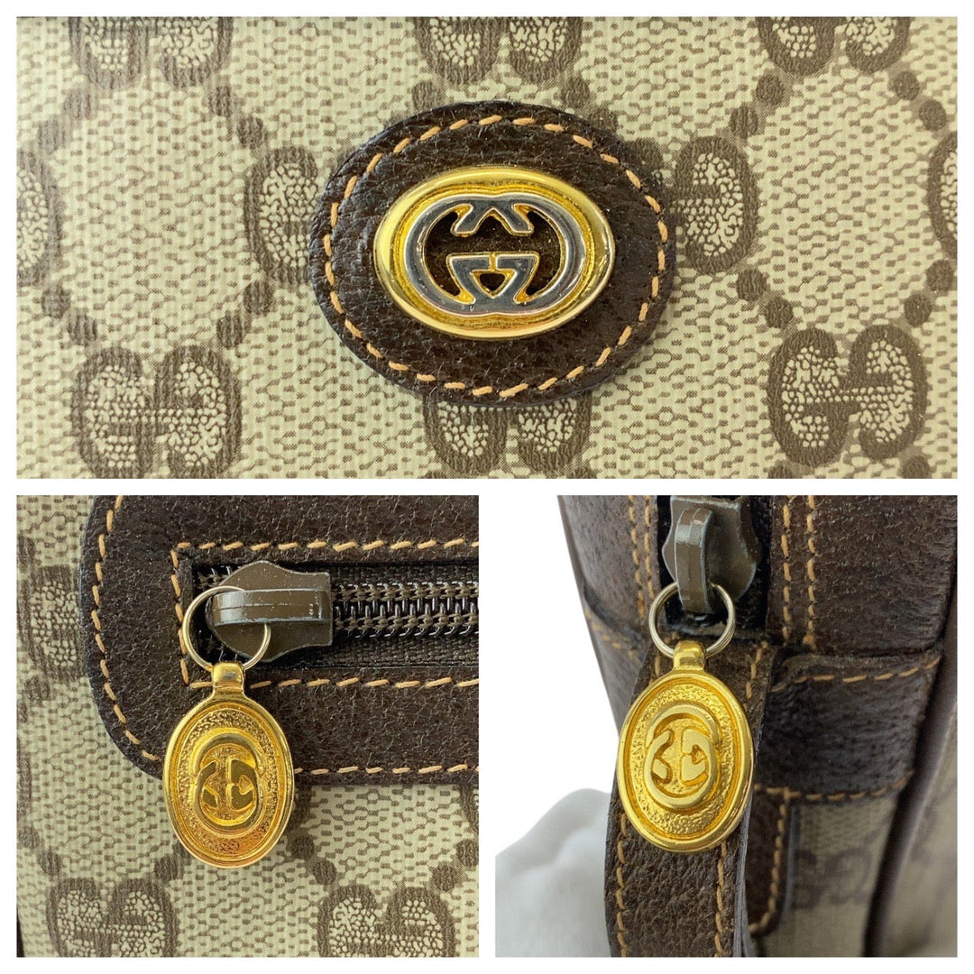 GUCCI business bag 5601 052 GG Supreme Canvas beige Old Gucci