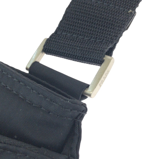 PRADA Shoulder Bag BT7372 Nylon black Test Triangle With logo