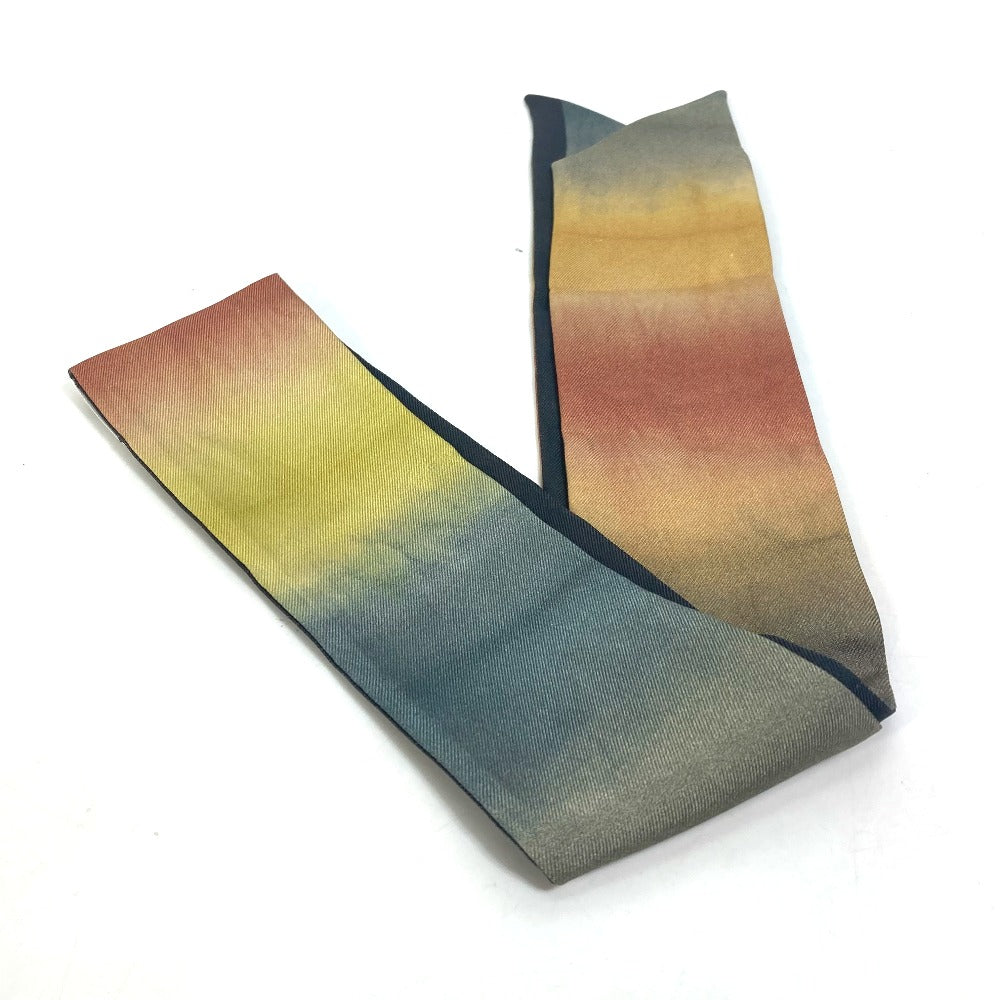Dior scarf silk multicolor Tie dye logo mitsa Women Used Authentic