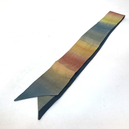 Dior scarf silk multicolor Tie dye logo mitsa Women Used Authentic