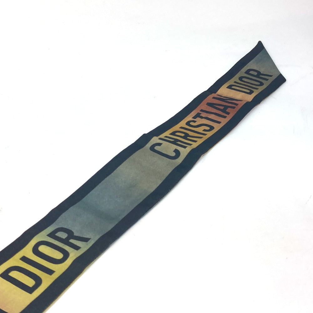 Dior scarf silk multicolor Tie dye logo mitsa Women Used Authentic