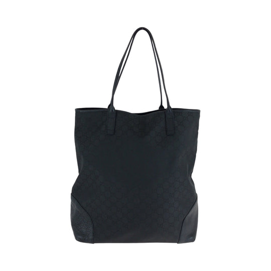 GUCCI Tote Bag 263345 Nylon black Tote Bag handbag Women Used Authentic