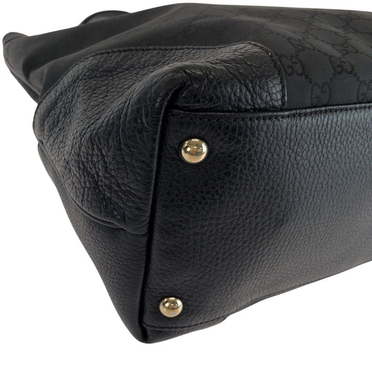 GUCCI Tote Bag 263345 Nylon black Tote Bag handbag Women Used Authentic