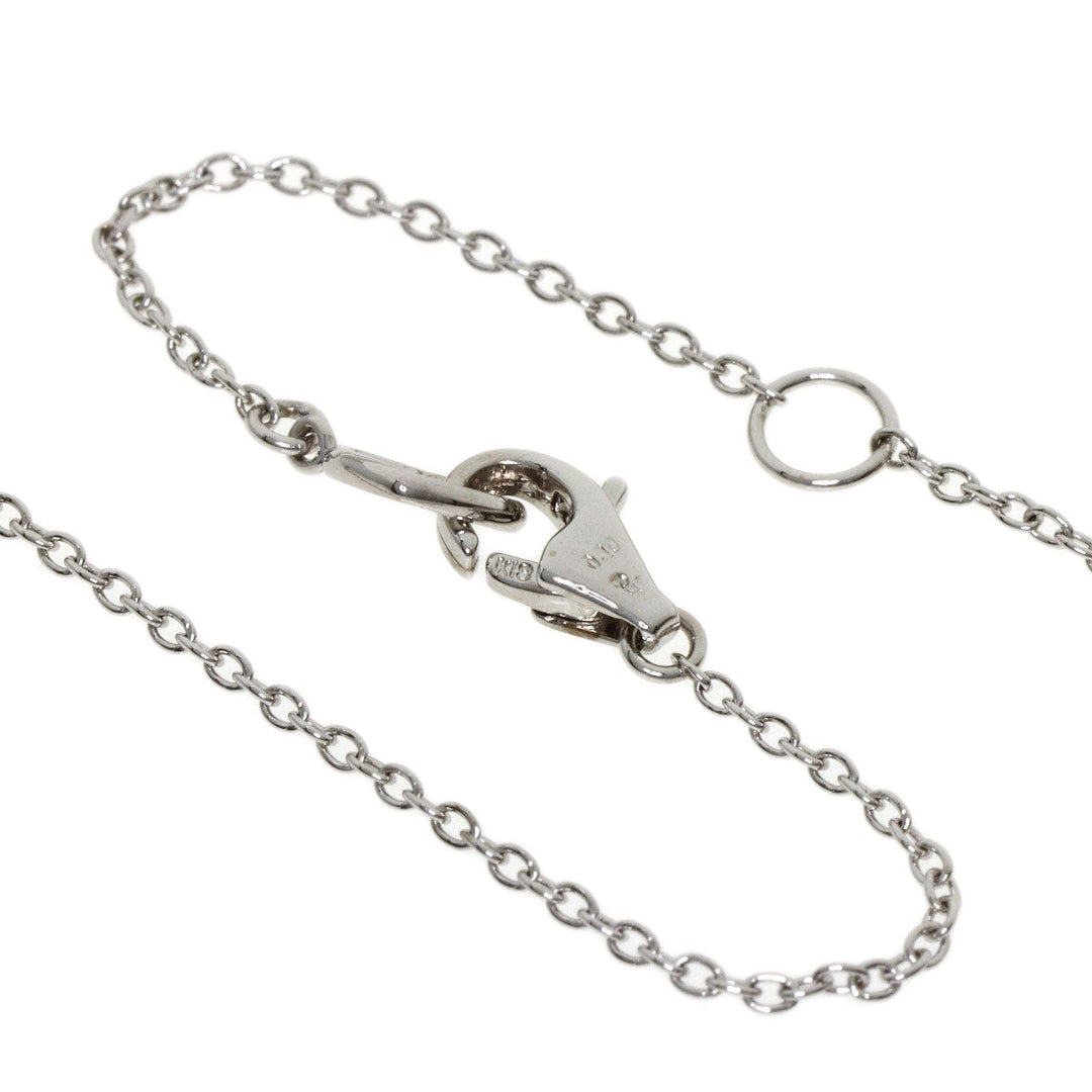Ponte Vecchio Necklace K18WG Silver Flower motif diamond