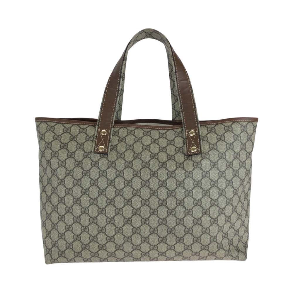 GUCCI Tote Bag 211134 GG Supreme Canvas beige Sherry line GG plus