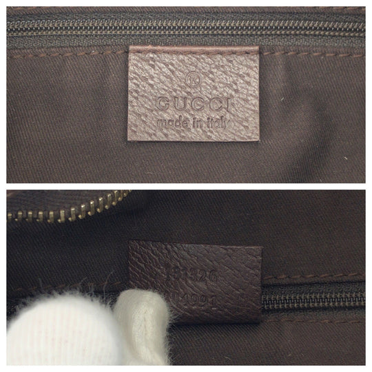 GUCCI Shoulder Bag 131326 GG canvas Brown Shoulder Bag pochette Abbey Women Used Authentic