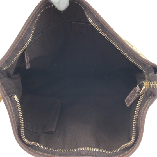 GUCCI Shoulder Bag 131326 GG canvas Brown Shoulder Bag pochette Abbey Women Used Authentic