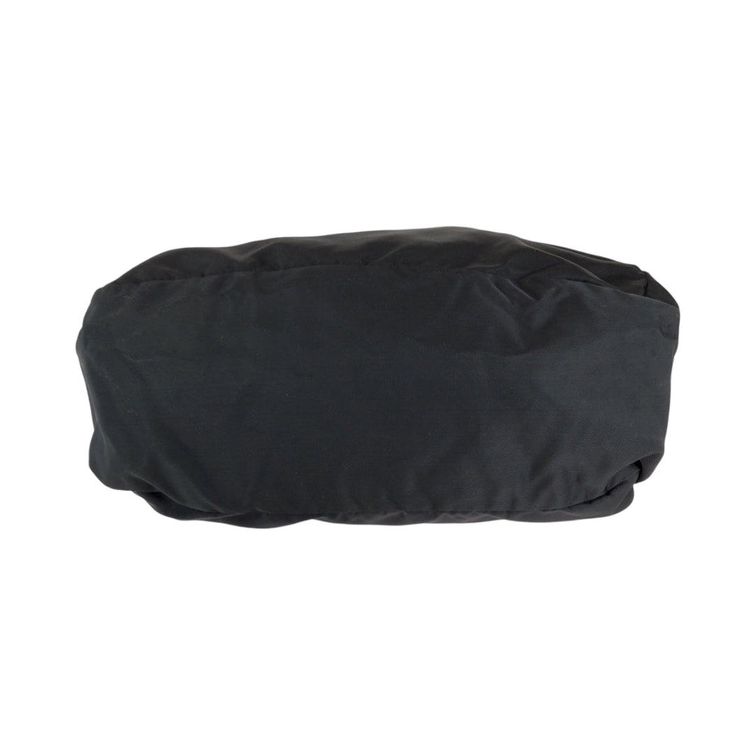GUCCI Boston Duffel bag 012 0389 Nylon Black SilverMetal Boston Duffel bag Handbag Women Used Authentic