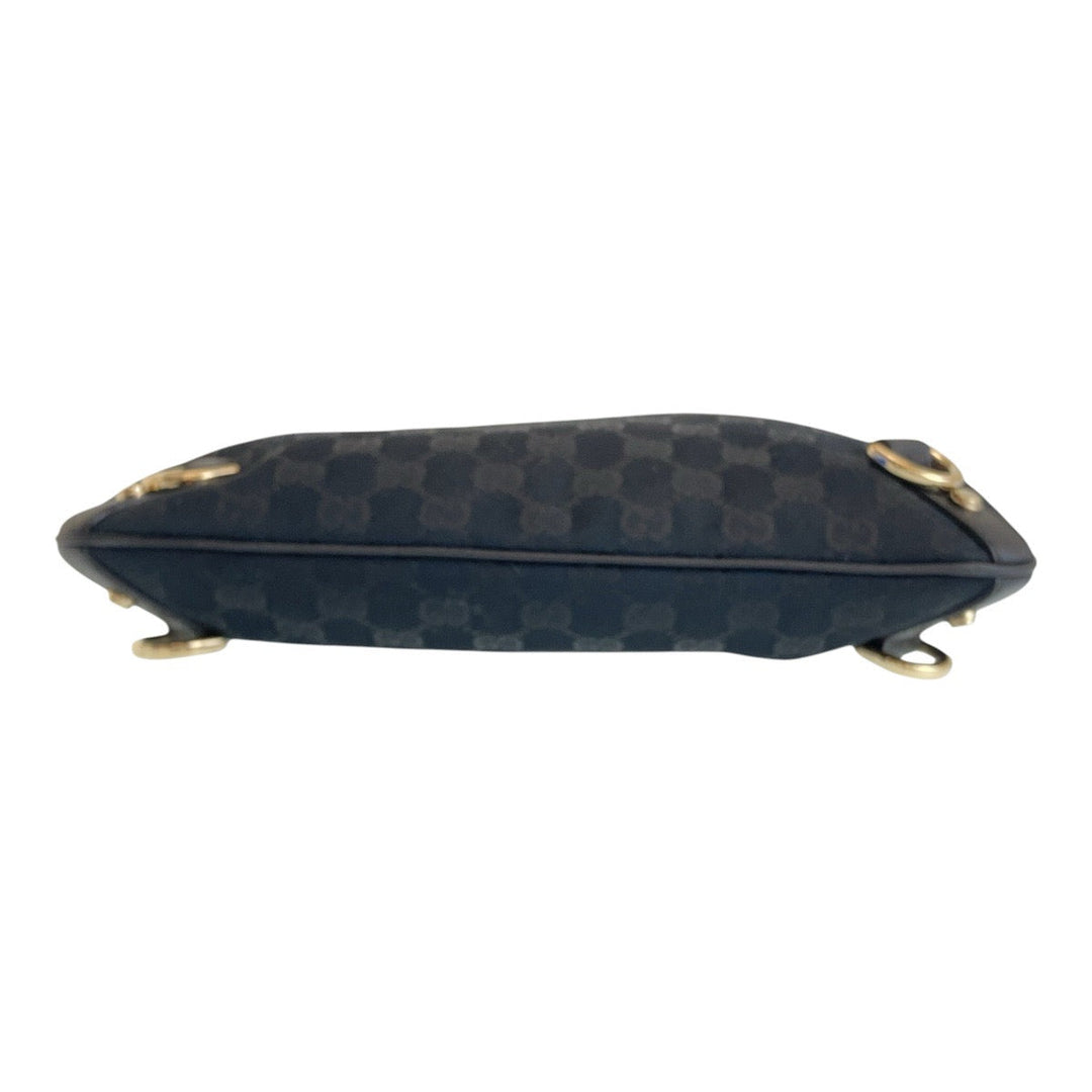 GUCCI Shoulder Bag 131326 GG canvas, leather Black GoldMetal Shoulder Bag pochette Abbey Women(Unisex) Used Authentic