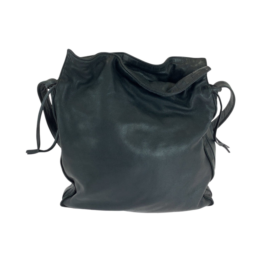 LOEWE Shoulder Bag leather black flamenco anagram