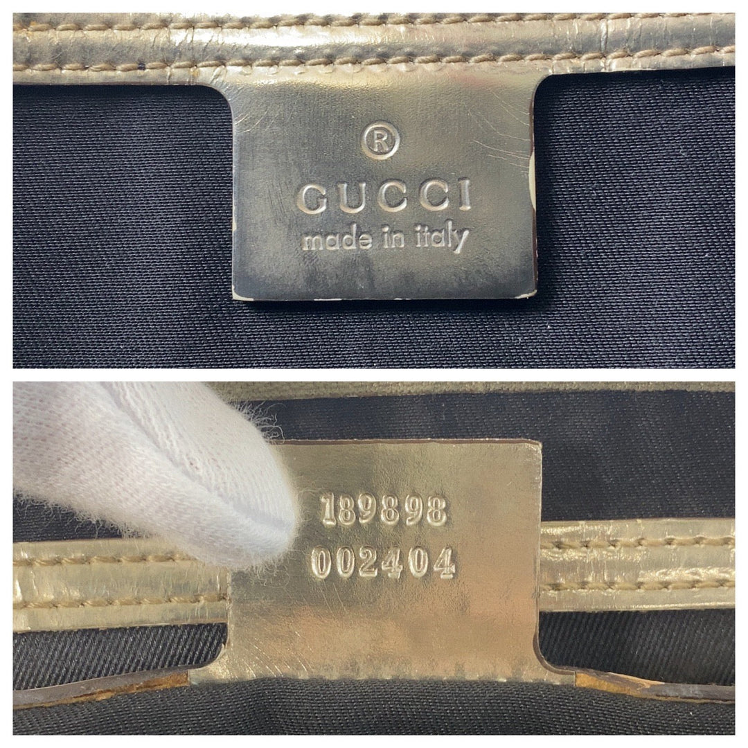 GUCCI Handbag 189898 GG Supreme Canvas white