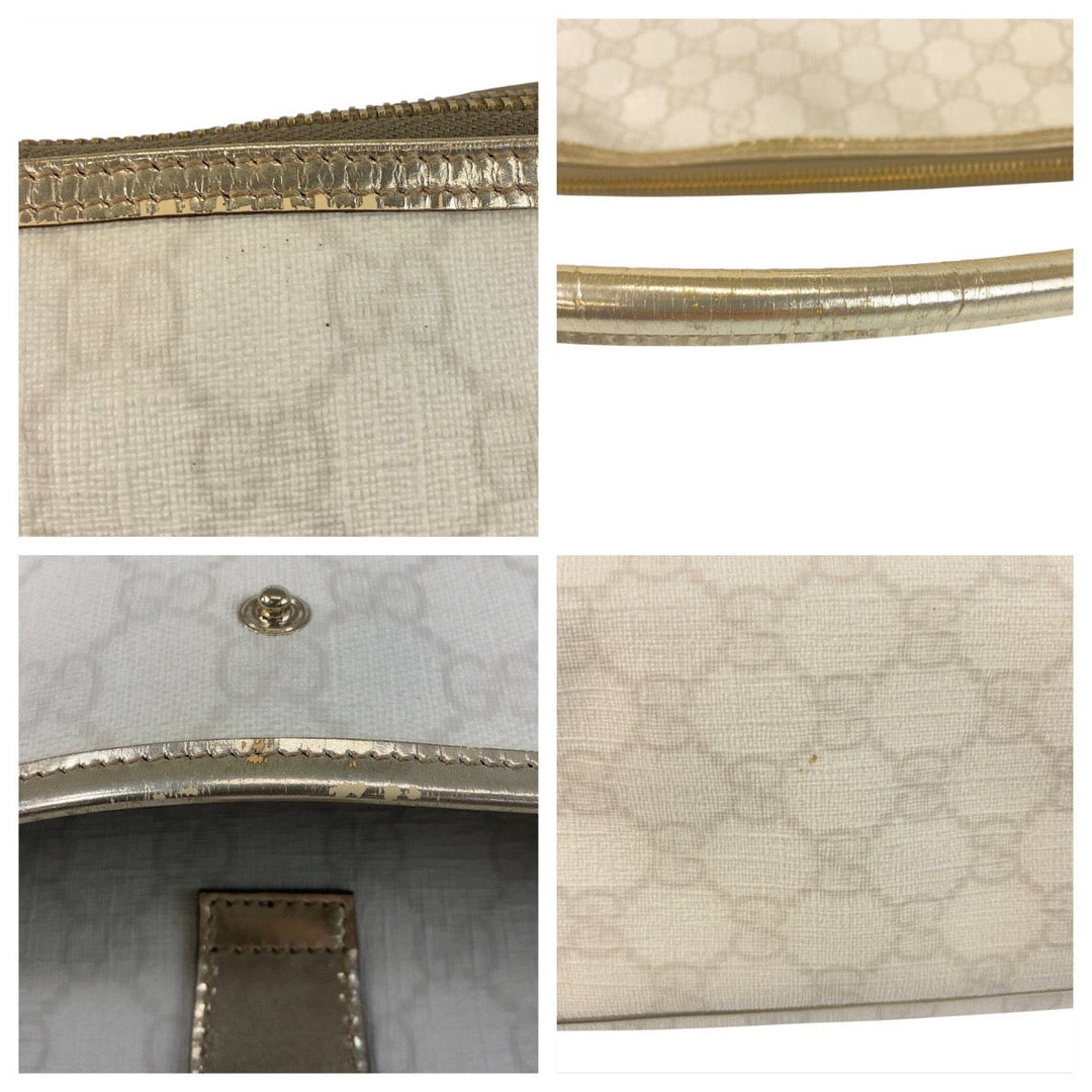 GUCCI Handbag 189898 GG Supreme Canvas white