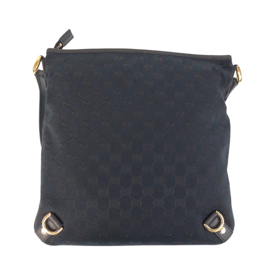 GUCCI Shoulder Bag 131326 GG canvas, leather black Shoulder Bag Messenger bag Abbey Women Used Authentic