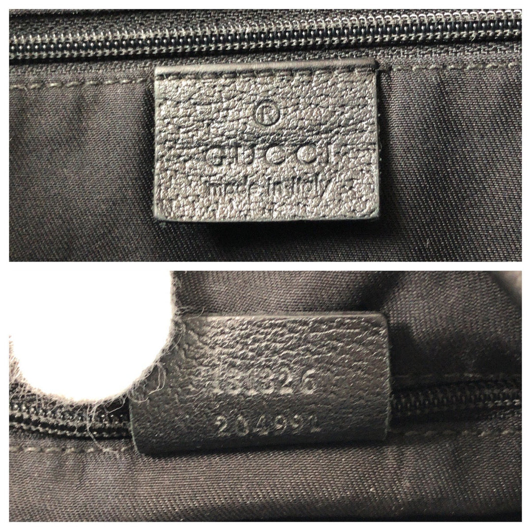GUCCI Shoulder Bag 131326 GG canvas, leather black Shoulder Bag Messenger bag Abbey Women Used Authentic