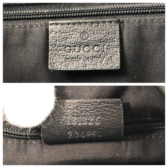 GUCCI Shoulder Bag 131326 GG canvas, leather black Shoulder Bag Messenger bag Abbey Women Used Authentic