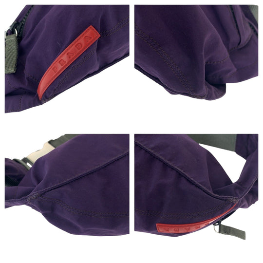 PRADA Waist bag Nylon purple PRADA Sports logo