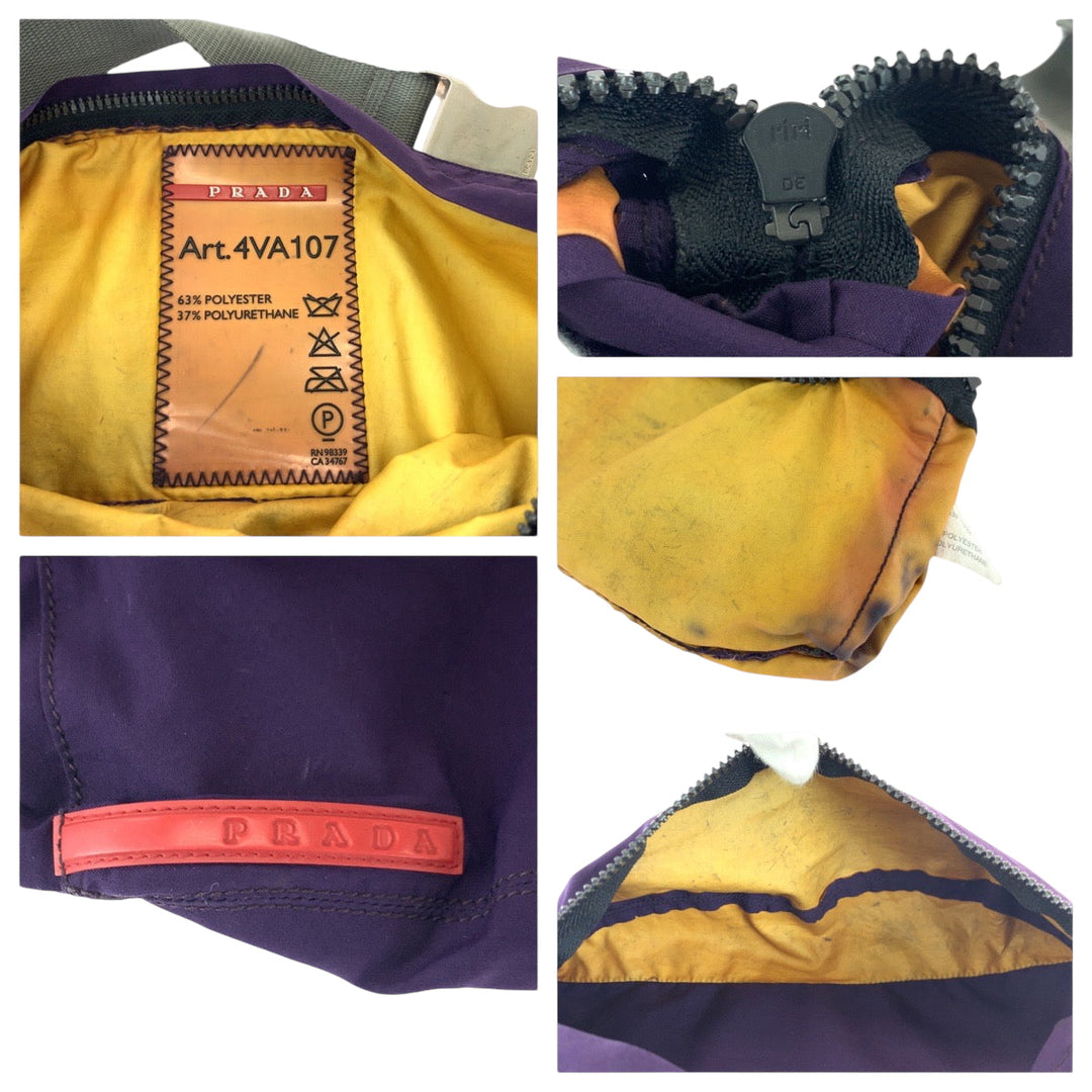 PRADA Waist bag Nylon purple PRADA Sports logo