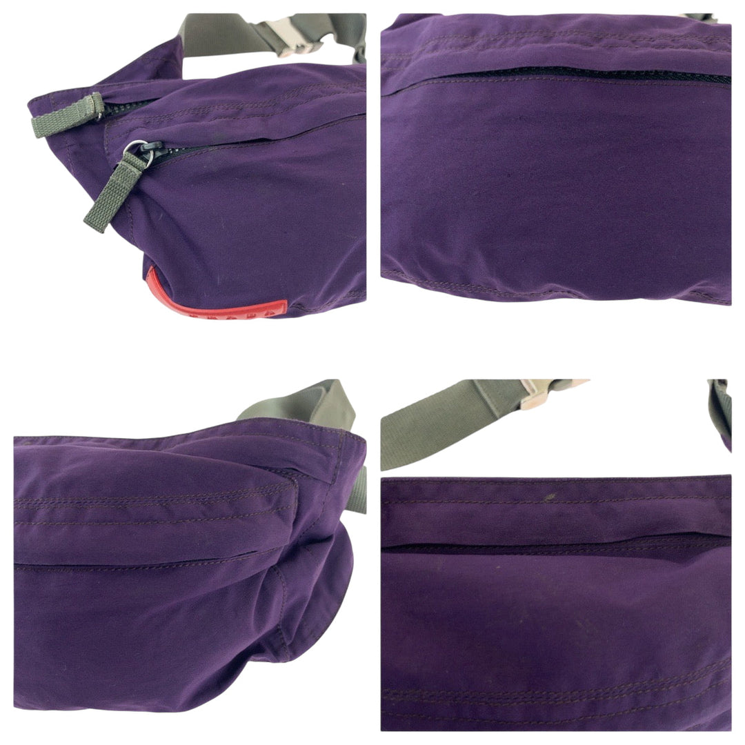 PRADA Waist bag Nylon purple PRADA Sports logo