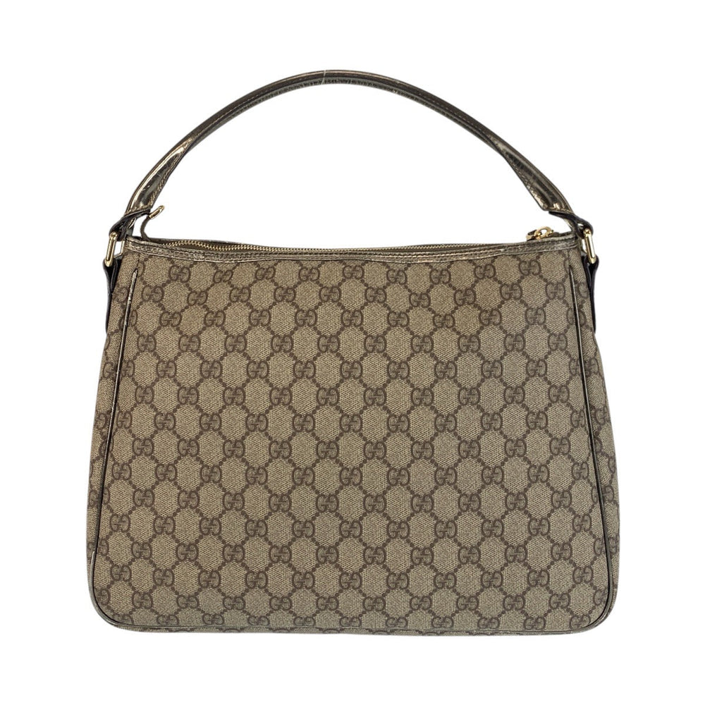 GUCCI Shoulder Bag 189898 GG Supreme Canvas beige
