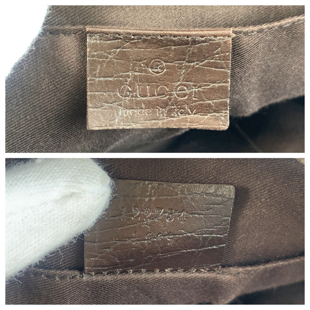 GUCCI Shoulder Bag 122754 GG Supreme Canvas beige Shoulder Bag pochette Women Used Authentic