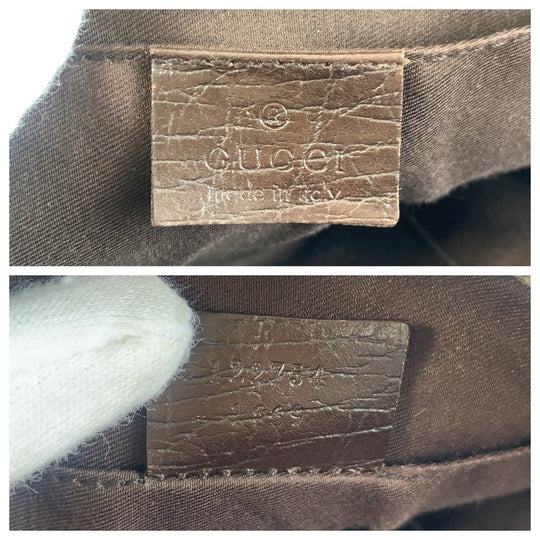 GUCCI Shoulder Bag 122754 GG Supreme Canvas beige Shoulder Bag pochette Women Used Authentic