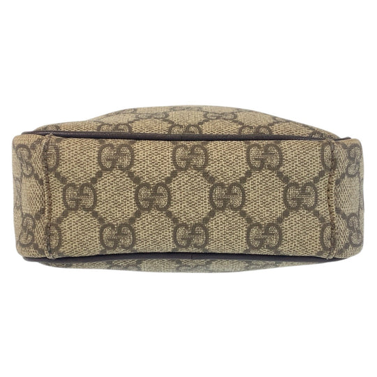 GUCCI Shoulder Bag 122754 GG Supreme Canvas beige Shoulder Bag pochette Women Used Authentic