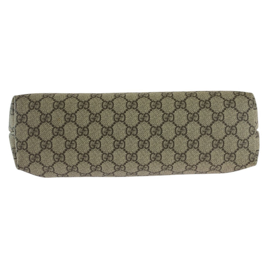GUCCI Tote Bag 211138 GG Supreme canvas, leather beige Tote Bag Shoulder Bag Women Used Authentic