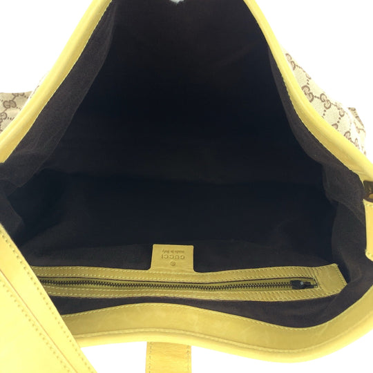 GUCCI Shoulder Bag 109190 GG canvas beige New Jackie