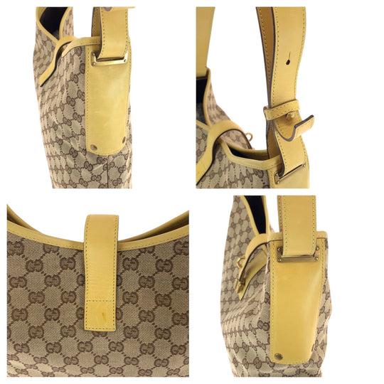 GUCCI Shoulder Bag 109190 GG canvas beige New Jackie