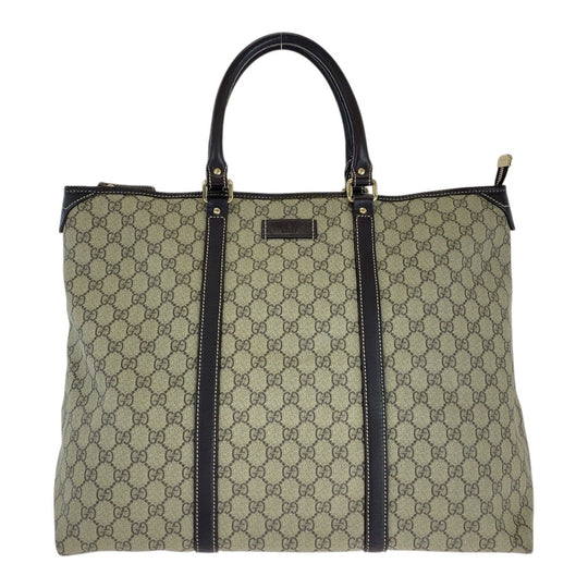 GUCCI Tote Bag 201482 GG Supreme Canvas beige