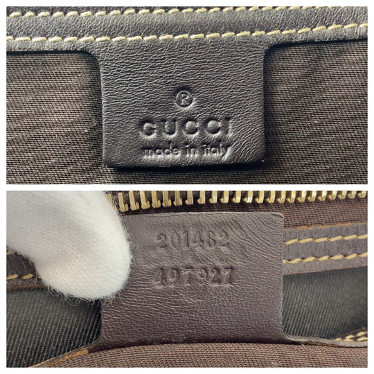 GUCCI Tote Bag 201482 GG Supreme Canvas beige