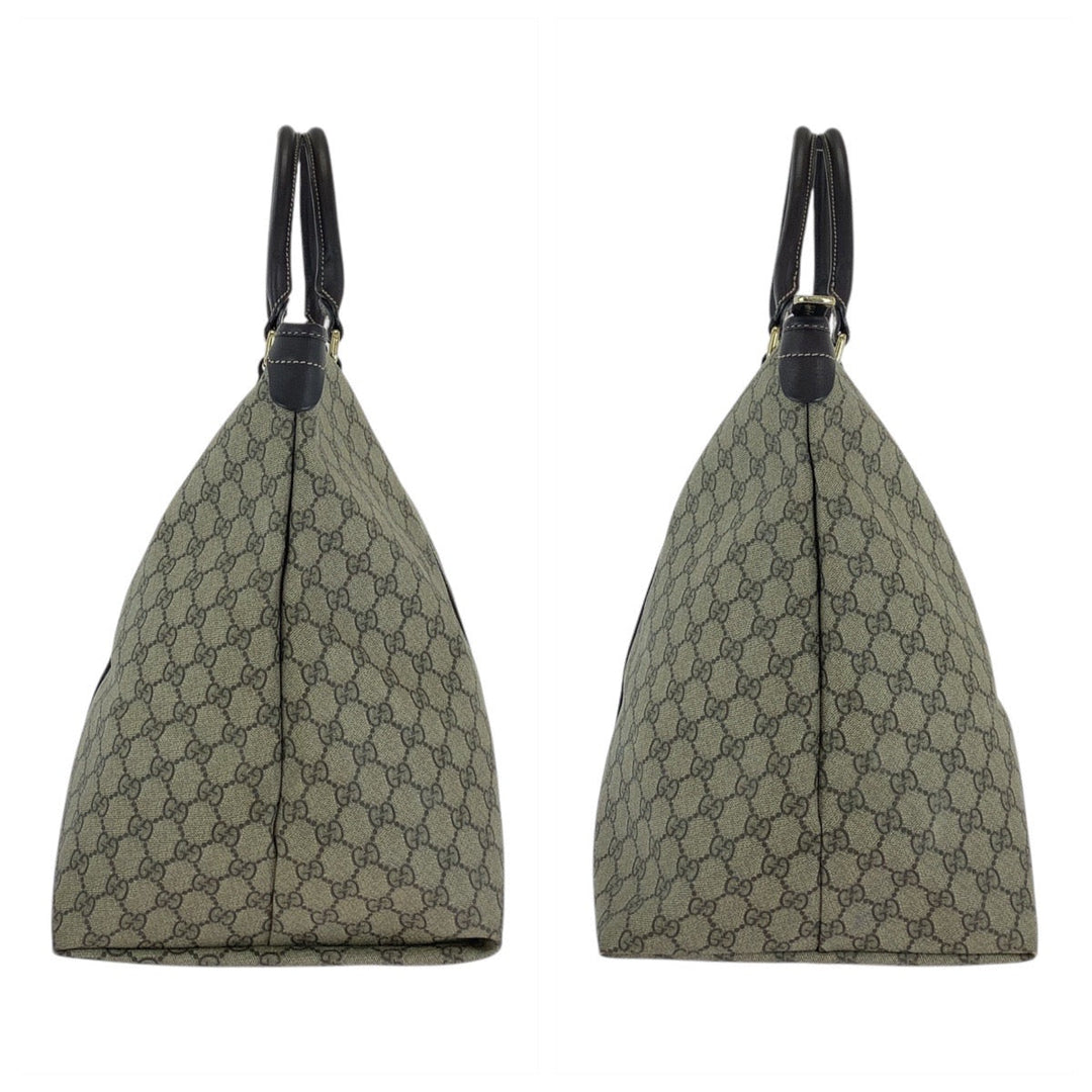 GUCCI Tote Bag 201482 GG Supreme Canvas beige