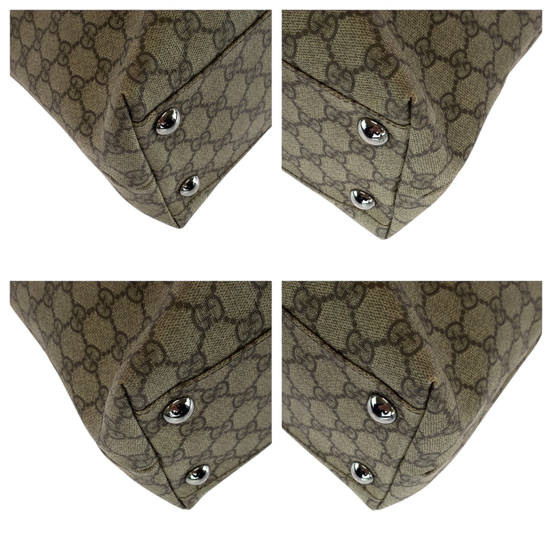 GUCCI Tote Bag 14288 GG Supreme Canvas beige