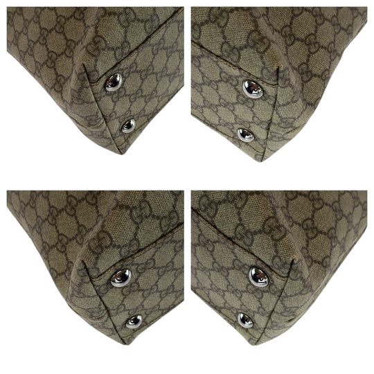 GUCCI Tote Bag 14288 GG Supreme Canvas beige