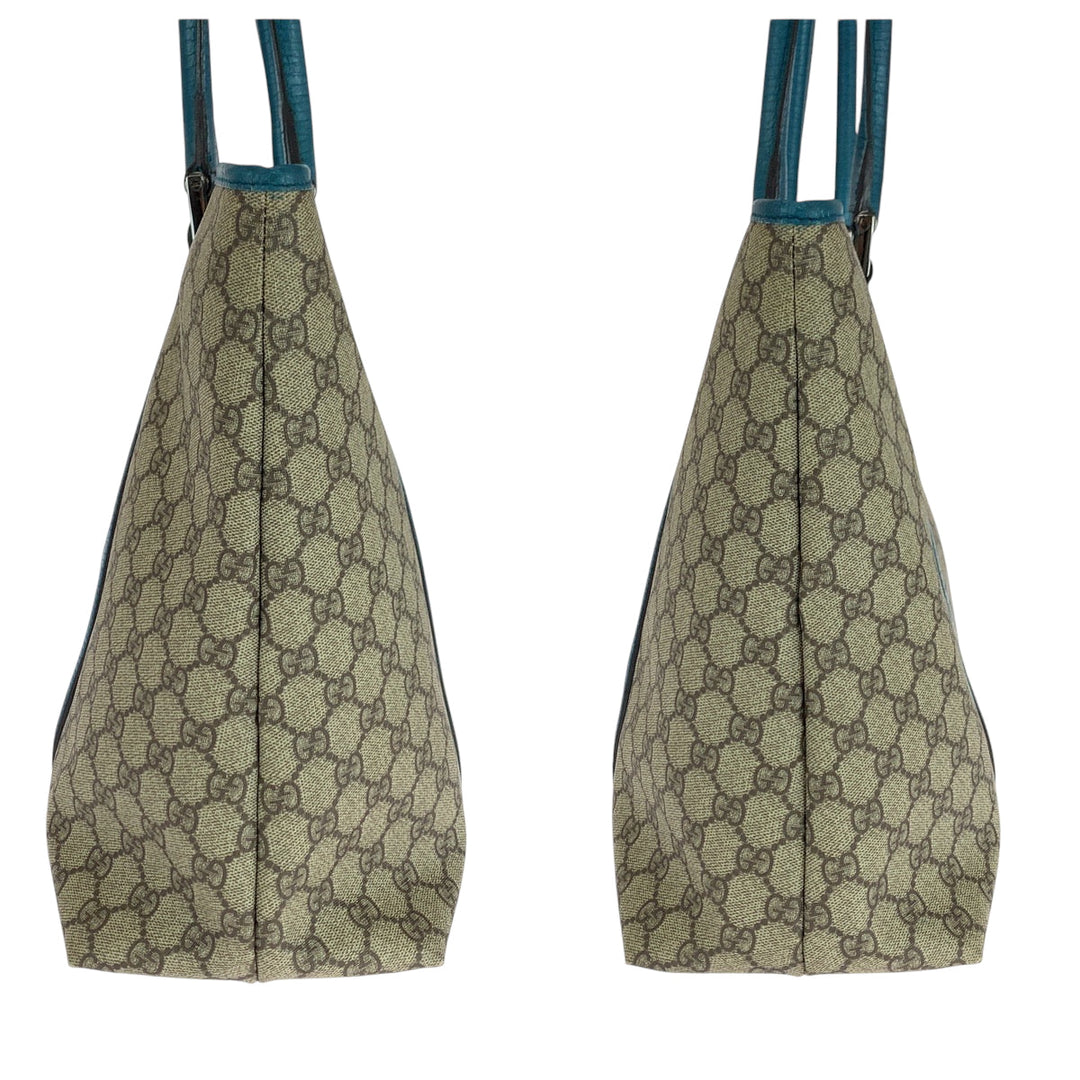 GUCCI Tote Bag 14288 GG Supreme Canvas beige