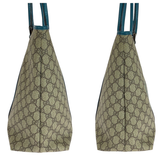 GUCCI Tote Bag 14288 GG Supreme Canvas beige