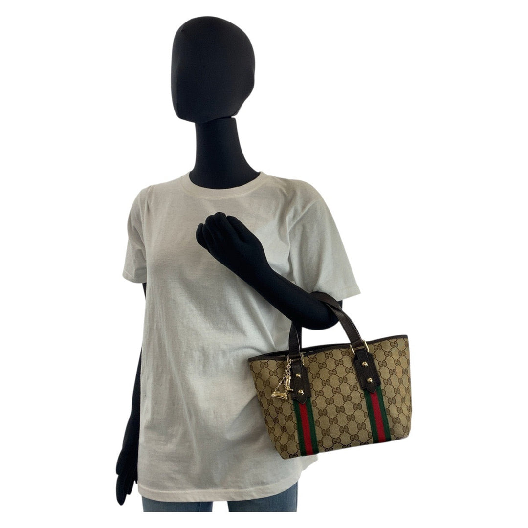 GUCCI Handbag 139261 GG canvas beige Sherry line