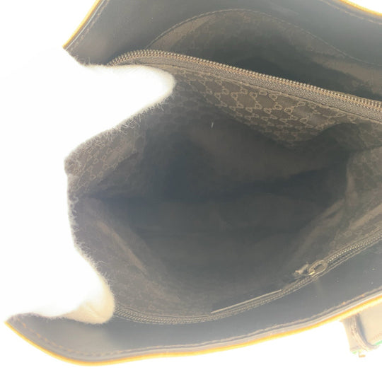 GUCCI Shoulder Bag 001 4286 Canvas, Leather beige Sherry line Women Used Authentic