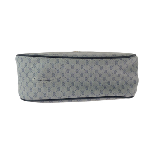 GUCCI Shoulder Bag 89 02 077 GG Supreme Canvas gray Shoulder Bag pochette Old Gucci Women Used Authentic