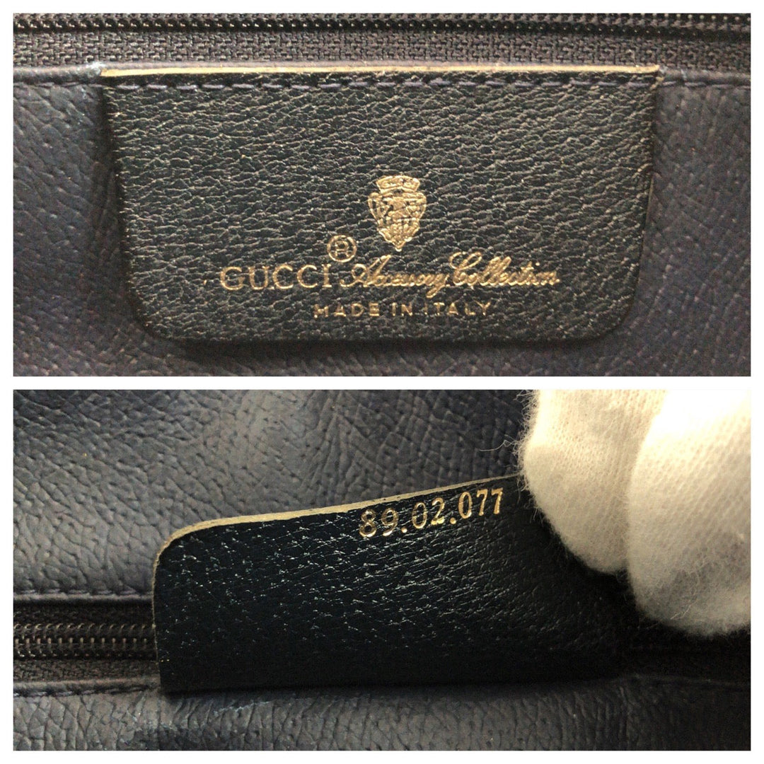 GUCCI Shoulder Bag 89 02 077 GG Supreme Canvas gray Shoulder Bag pochette Old Gucci Women Used Authentic