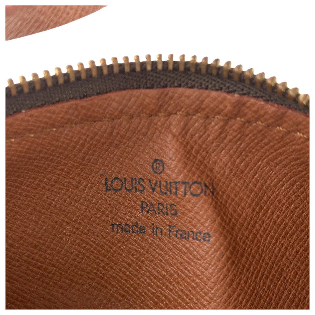 LOUIS VUITTON Pouch M51365 PVC, Leather Brown Gold Metal pouch accessory pouch Monogram Papillon Women Used Authentic