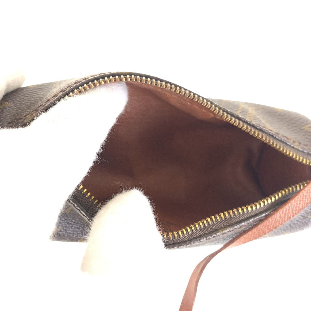 LOUIS VUITTON Pouch M51365 PVC, Leather Brown Gold Metal pouch accessory pouch Monogram Papillon Women Used Authentic