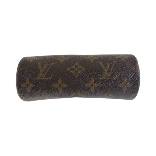 LOUIS VUITTON Pouch M51365 PVC, Leather Brown Gold Metal pouch accessory pouch Monogram Papillon Women Used Authentic